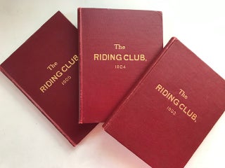Item #14934 Constitution, By-Laws and List of Members: 3 vols. [1902, 1904, 1905]. Riding Club of...
