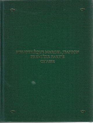 Item #15104 Bibliotheque Marcel Jeanson: Chasse [premiere partie]. Monaco Sotheby's