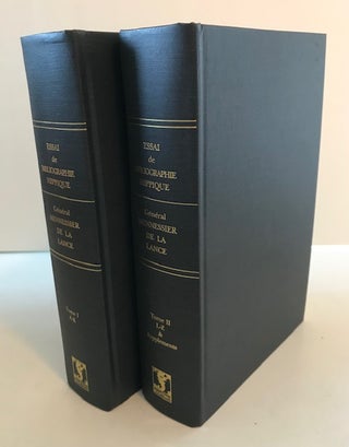 Item #15463 Essai de Bibliographie Hippique [2 vols.]. General Mennessier de la Lance, Gabriel Rene
