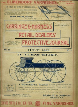 Item #16837 National Carriage & Harness Retail Dealers' Protective Journal: July 1892. National...
