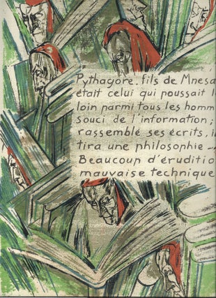 Les Pensees [serigraph artist's book, presentation copy, 1 of 50]