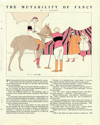 Item #26447 Illustration for "The Mutability of Fancy" by J.A. Waldron (in The Judge)....