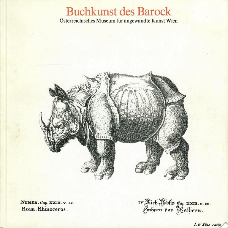 Item #30067 Buchkunst des Barock; aus der Sammlung des Osterreichischen Museums fur angewandte Kunst. Hanna Egger.