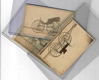 Item #30187 Three Carte-de-Visite Photos of Vehicles. Brewster, Baldwin, carriage makers