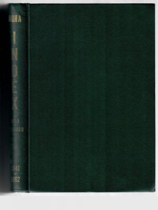 Item #30197 Alphabetical Index of Official Stud Books 1 - 16. American Quarter Horse Association