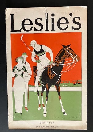 Item #30251 Cover of Leslie's Illustrated Weekly Magazine: "A Winner". L. Fellows