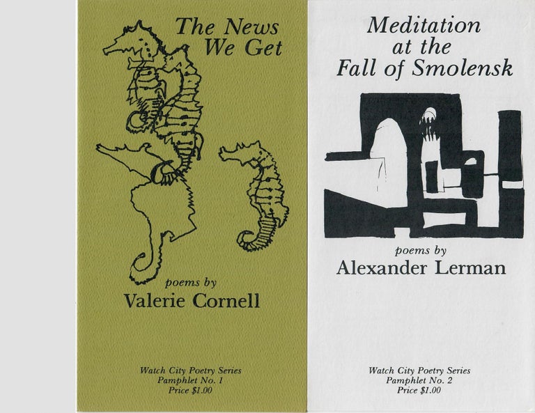 Item #30293 The News We Get; Meditation at the Fall of Smolensk; In Another Life; Purgatory [4 poetry chapbooks]. Valerie Cornell, Alexander Lerner, Helena Minton, Kathryn Eberly.