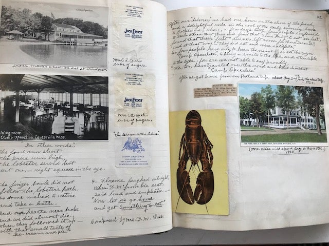 Item #30403 [Manuscript Journal - Scrapbook - Photograph Album Documenting 1920s Automobile Tourism in New England]. Mrs. Charles E. Curtis, compiler.