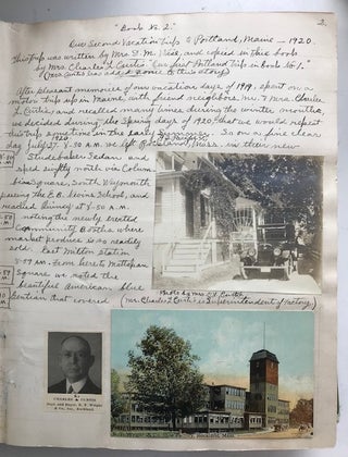 [Manuscript Journal - Scrapbook - Photograph Album Documenting 1920s Automobile Tourism in New England]