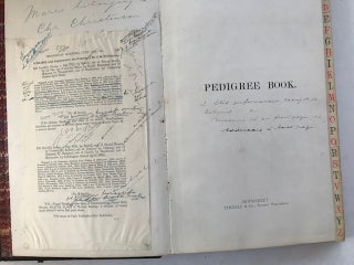 Item #30422 Pedigree Book: Mares belonging to Chr. Christenson, Hailsham (1909). Thoroughbred...