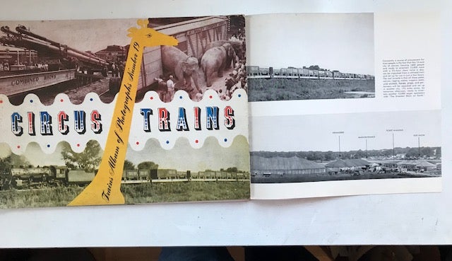 Item #30437 Circus Trains; Trains Album of Railroad Photographs, Book 19. Charles Philip Fox.