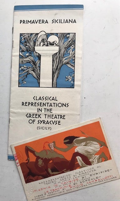 Item #30462 Ten Original Souvenir Photographs of Classical Greek Theater in Syracuse, Sicily, 1933; Souvenir Brochure; Theater Ticket. Unnamed photographe, s.