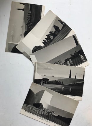 Ten Original Souvenir Photographs of Classical Greek Theater in Syracuse, Sicily, 1933; Souvenir Brochure; Theater Ticket