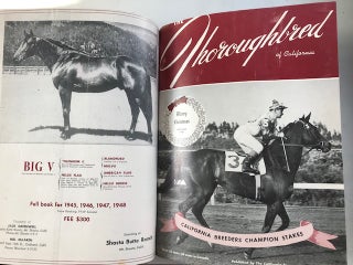 Item #30526 The Thoroughbred of California: 8 months from 1948. writers