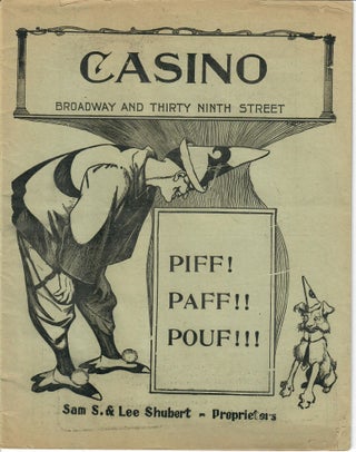 Item #30744 Piff! Paff!! Pouf!!!; A Musical Cocktail. Jean Schwartz Stanislaus Strange, William...