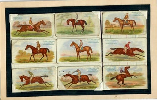 Item #30779 Nine Cigarette Cards of American Racehorses. Allen, Ginter