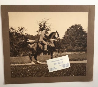 Item #30780 Two Large Photographs of a Performing or Trick Horse. Anonymous