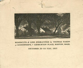 Item #30798 Woodcuts & Line Engravings by Thomas Nason at Goodspeed's, 7 Ashburton Place, Boston,...