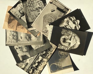 Item #30800 Ten Photographic Postcards of Grotesque Faces and Masks. photographers