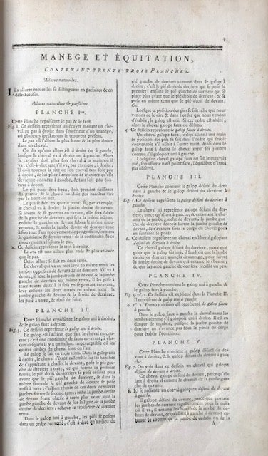 Item #30920 Manege et equitation [and] Marechal ferrant. Diderot and d'Alembert.