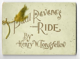 Item #30951 Paul Revere's Ride (chromolithographed advertising gift booklet). Henry W. Longfellow