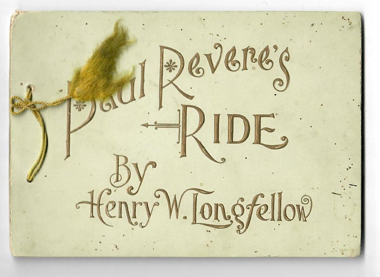 Item #30951 Paul Revere's Ride (chromolithographed advertising gift booklet). Henry W. Longfellow.