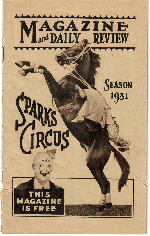 Item #30966 Magazine and Daily Review. Sparks Circus.