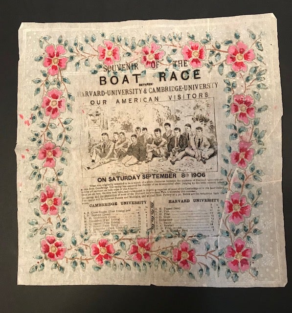 Item #30974 Souvenir of the Boat Race between Harvard-University & Cambridge-University; Our American Visitors on Saturday September 8th 1906. Burgess William Co, printer.