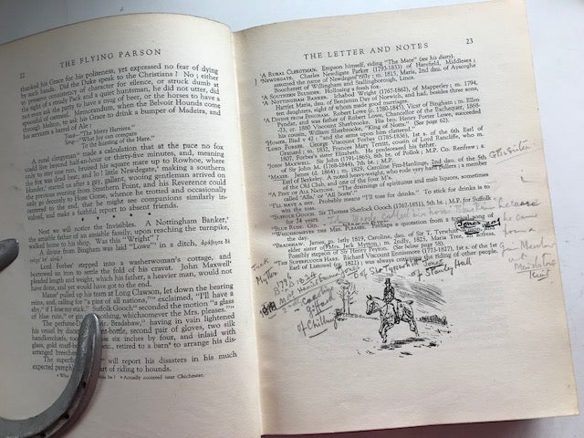 Item #30999 The Flying Parson and Dick Christian [with extensive annotations]. Guy Paget, Lionel Irvine.