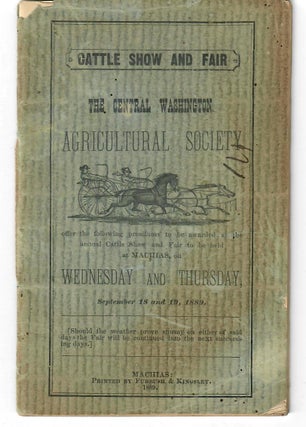 Item #31085 Central Washington Agricultural Society Cattle Show and Fair [premium list]. No named...