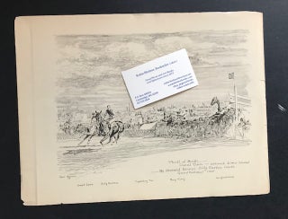 Item #31104 Billy Barton at Canal Turn, Grand National Steeplechase 1928 [page proof from Spills...