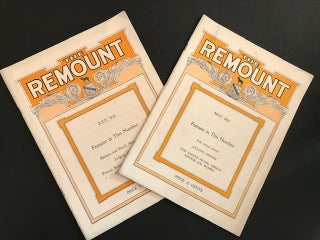 Item #31133 The Remount: May and July 1924. American Remount Association, authors