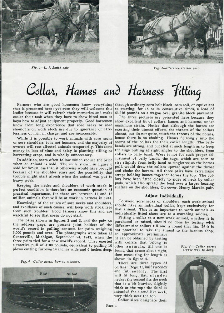 Item #31153 Collar, Hames and Harness Fitting. No named author, Wayne Dinsmore?
