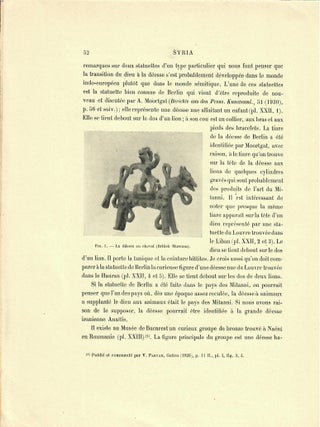 Offprints of two scholarly articles on ancient Syrian equestrian bronzes: "A Near Eastern Horseman," and "Dieux et Chevaux: A propos de quelques bronzes d'Anatolie de Syrie et d'Armenie"