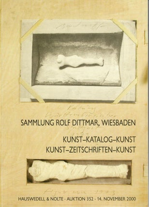 Item #31377 Auktion 352: Sammlung Rolf Dittmar, Wiesbaden; Katalog-Kunst-Kataloge,...