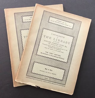 Item #31382 Catalogue of The Library of the Late Edward Gordon Duff, Esq.: 2 parts (complete)....