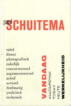 Item #31461 Paul Schuitema. Dick Maan, John van der Ree