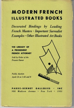 Item #31499 Sale 1588: Modern French Illustrated Books; Fine Examples of Contemporary French...