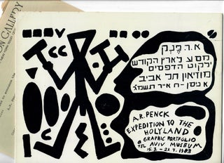 Item #31549 Expedition to the Holy Land: A Graphic Portfolio by A.R. Penck. Yoel Kremin, ed., A...