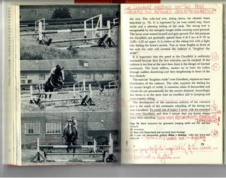Cavaletti [Charles Harris copy with his notes]; Schooling of Horse & Rider over Ground Rails