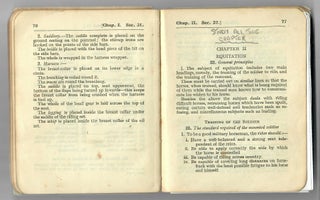 Manual of Horsemastership, Equitation and Driving 1929 [Charles Harris copy with his notes]
