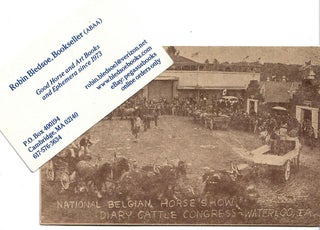 Item #31702 National Belgian Horse Show / Diary [sic] Cattle Congress -- Waterloo, IA. No stated...