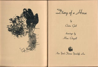 Item #31757 Diary of a Horse. Claire Goll