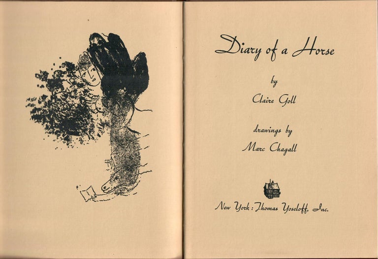 Item #31757 Diary of a Horse. Claire Goll.