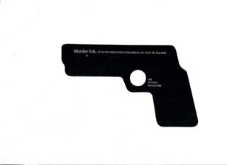Item #31763 Original Murder Ink Pistol Bookmark. Anonymous