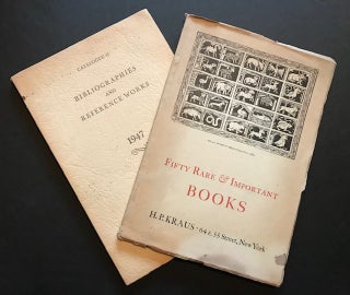 Two Assorted Catalogues: 21, 42. H P. Kraus, firm.