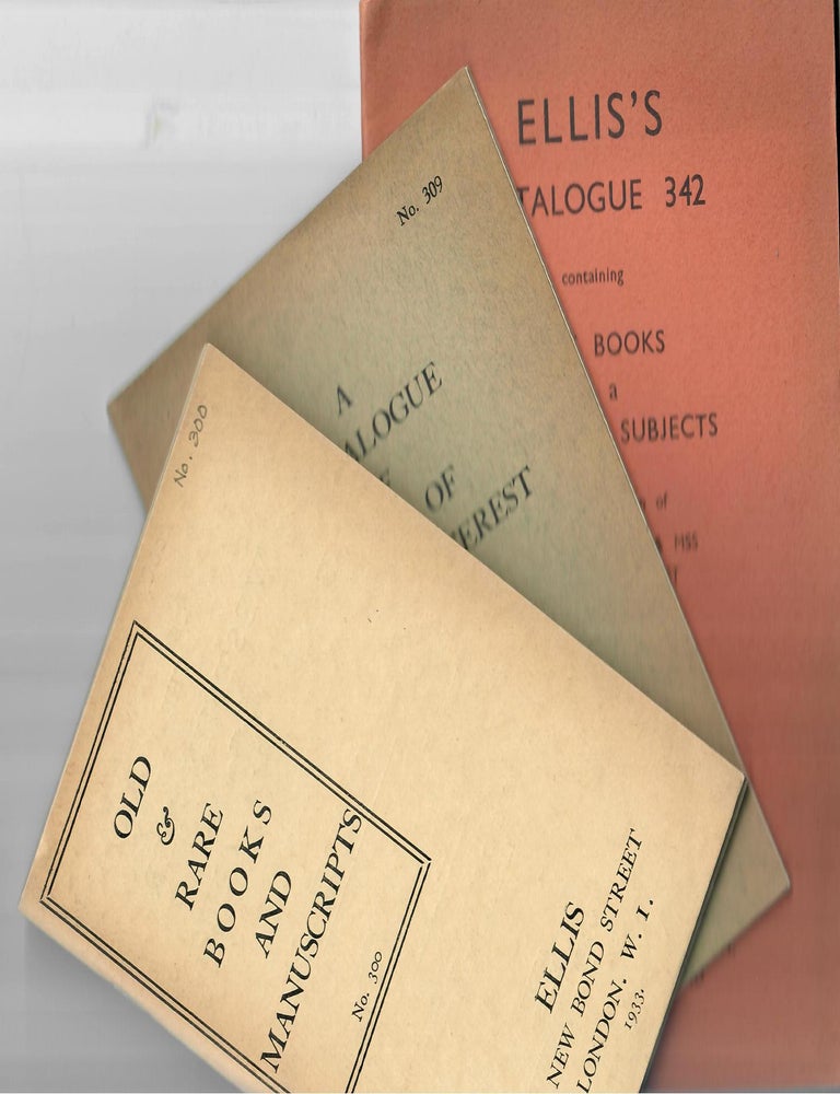 Item #31833 Three Assorted Catalogues: 300, 309, 342. G. Smith, F. Benger.