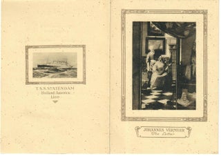 Item #31904 Menu for S.S. "Rotterdam" Get-Together Dinner Tourist Class, Sunday, July...