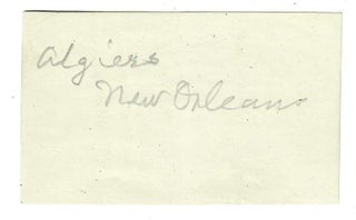 Vernacular Photo of Algiers, New Orleans