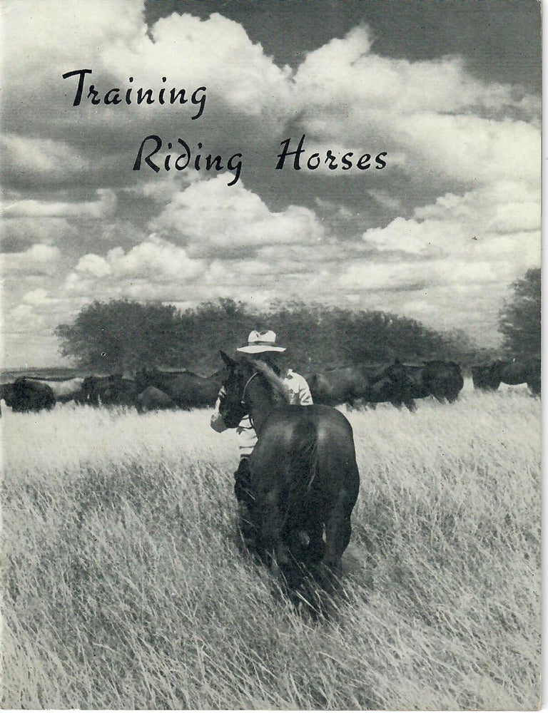 Item #32125 Training Riding Horses. No stated author, Wayne Dinsmore?